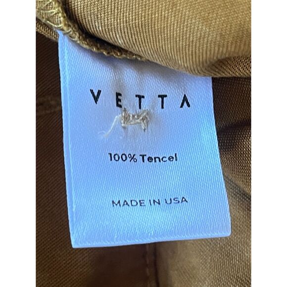 VETTA Brown Capsule Wide Leg Button Fly Cropped Culottes Pants Women's Size 2 - Picture 4 of 9